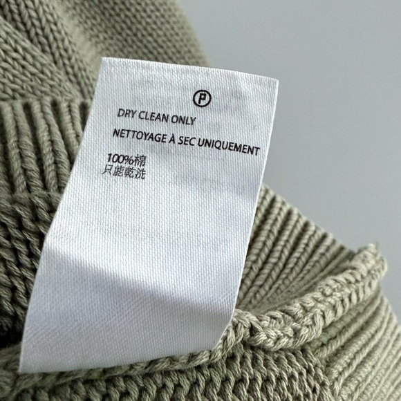 Barefoot Dreams Sunbleached Men's Pullover L Crewneck Sweater Military Olive - Picture 12 of 14